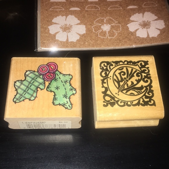 Craft supplies: 5 rubber stamps & accessories - Picture 12 of 16